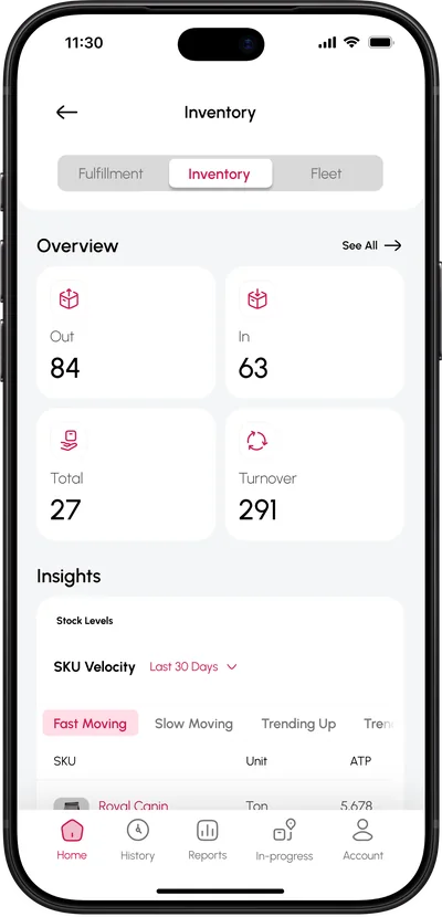 OmniChain Inventory: Mobile app